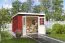 Tuinhuis / berging G277 Zweeds rood - 28 mm blokhut profielplanken, grondoppervlakte: 7,26 m², lessenaarsdak
