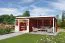 Tuinhuisje G273 Zweeds rood - 28 mm blokhut profielplanken, grondoppervlakte: 15,74 m², lessenaarsdak
