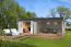Tuinhuis met overkapping G271 Lichtgrijs - 28 mm blokhut profielplanken, grondoppervlakte: 22,85 m², zadel dak