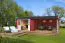 Tuinhuis met overkapping G271 Zweeds rood - 28 mm blokhut profielplanken, grondoppervlakte: 22,85 m², zadel dak