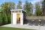 Berging / tuinhuis G266 koolstofgrijs - 28 mm blokhut profielplanken, grondoppervlakte: 4,75 m², lessenaarsdak