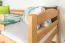 Stockbett 90 x 190 cm für Erwachsene "Easy Premium Line" K17/n, Buche Massivholz Natur lackiert, teilbar