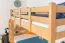 Etagenbett / Stockbett 90 x 200 cm für Kinder "Easy Premium Line" K17/n, Buche Massivholz Natur lackiert, teilbar