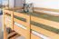 Stapelbed 90 x 200 cm "Easy Premium Line" K17/n incl. onderschuifbed /extra ligplaats en 2 afdekplaten, massief beukenhout transparant gelakt, deelbaar