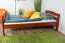 Hochbett 90 x 200 cm für Erwachsene, "Easy Premium Line" K22/n, Buche Massivholz kirschfarben, teilbar