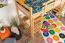 Kinderbett / Hochbett "Easy Premium Line" K22/n, Buche Vollholz massiv Natur - Liegefläche: 90 x 190 cm