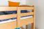 Kinderbett / Hochbett "Easy Premium Line" K22/n, Buche Vollholz massiv Natur - Liegefläche: 90 x 190 cm