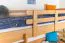 Kinderbett / Hochbett "Easy Premium Line" K22/n, Buche Vollholz massiv Natur - Liegefläche: 90 x 190 cm