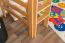 Kinderbett / Hochbett "Easy Premium Line" K22/n, Buche Vollholz massiv Natur - Liegefläche: 90 x 190 cm