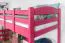 Hoogslaper 90 x 190 cm, "Easy Premium Line" K22/n, massief beuken roze gelakt, deelbaar