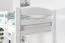 Hochbett für Erwachsene "Easy Premium Line" K22/n, Buche Vollholz massiv Weiß - Liegefläche: 90 x 190 cm