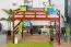 Hoogslaper 120 x 200 cm "Easy Premium Line" K23/n, massief beuken donkerbruin gelakt, deelbaar
