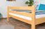 Hoogslaper 160 x 190 cm voor volwassenen "Easy Premium Line" K23/n, massief beukenhout natuur- transparant gelakt, deelbaar