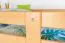 Stockbett 140 x 190 cm für Erwachsene "Easy Premium Line" K24/n, Kopf- und Fußteil gerade, Buche Massivholz Natur lackiert, teilbar