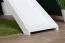 Wit stapelbed met glijbaan 90 x 190 cm, massief beukenhout wit gelakt, deelbaar in twee eenpersoonsbedden, "Easy Premium Line" K26/n