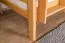 Stockbett mit Rutsche 80 x 200 cm, Buche Massivholz Natur lackiert, umbaubar in zwei Einzelbetten, "Easy Premium Line" K27/n