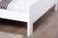 Doppelbett "Easy Premium Line" K6 in Überlänge, 160 x 220 cm Buche Vollholz massiv weiß lackiert