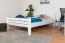Jeugdbed "Easy Premium Line" K7 incl.1 afdekplaat, 140 x 200 cm massief beukenhout, wit gelakt