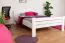 Jeugdbed "Easy Premium Line" K7 incl.1 afdekplaat, 140 x 200 cm massief beukenhout, wit gelakt