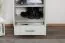 Draaideurkast / kledingkast Camprodon 01, kleur: eiken wit - 209 x 50 x 37 cm (H x B x D)