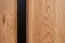 TV-onderkast Slatina 14, kleur: eiken / zwart, semi massief - afmetingen: 46 x 190 x 45 cm (H x B x D)