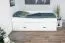 Eenpersoonsbed / functioneel bed incl. 2e slaapplaats Metsovo, kleur: wit - ligvlak: 90 x 200 cm (b x l)