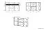 Kommode Heber 06, Farbe: Weiß / Weiß Glanz - Abmessungen: 94 x 159 x 42 cm (H x B x T), mit 2 Türen, 4 Schubladen und 4 Fächern