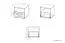 Nachtkastje Knoxville 18, kleur: wit grenen/grijs - afmetingen: 44 x 46 x 40 cm (h x b x d), met 1 lade en 1 vakje