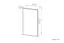 Spiegel Knoxville 24, kleur: wit grenen - Afmetingen: 94 x 54 x 2 cm (H x B x D)