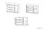Jugendzimmer - Kommode Greeley 08, Farbe: Buche / Weiß / Platingrau - Abmessungen: 93 x 138 x 40 cm (H x B x T), mit 1 Tür, 3 Schubladen und 2 Fächern