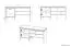 Sitzbank mit Stauraum / Schuhregal Pandrup 05, Farbe: Eiche - Abmessungen: 55 x 105 x 34 cm (H x B x T), mit 1 Tür und 4 Fächern