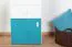 Jugendzimmer - Schrank Aalst 18, Farbe: Eiche / Weiß / Blau - Abmessungen: 190 x 45 x 40 cm (H x B x T)
