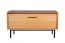Bank met opbergruimte / schoenenkast Kumeu 58 massief geolied beuken kernhout - Afmetingen: 52 x 97 x 36 cm (H x B x D)