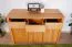 Ladenkast Tasman 14 in massief geolied beuken kernhout - Afmetingen: 77 x 115 x 45 cm (H x B x D)