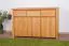 Ladenkast Tasman 14 in massief geolied beuken kernhout - Afmetingen: 77 x 115 x 45 cm (H x B x D)