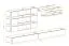 Grote hangende woonwand Hompland 105, kleur: wit - Afmetingen: 180 x 320 x 40 cm (H x B x D), met push-to-open-functie