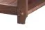 stelling kast / open kast massief grenen kleur: walnoten Junco 54 B - 200 x 70 x 30 cm (H x B x D)