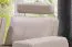 Echtleder Premium Couch Veneto, 3-Sitz Sofa, Farbe: Ecru-beige