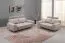 Echtleder Premium Couch Veneto, 3-Sitz Sofa, Farbe: Ecru-beige