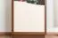 Vitrine Patamea 01, kleur: kleur walnotenhout / crème hoogglans - afmetingen: 185 x 65 x 40 cm (h x b x d)