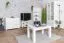 Complete woonkamer H Junco, 7-delig, wit, grenen hout, massief hout, landhuisstijl, ladekast, TV-onderkast, vitrinekast, salontafel, 2 wandplanken
