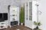 Complete woonkamer H Junco, 7-delig, wit, grenen hout, massief hout, landhuisstijl, ladekast, TV-onderkast, vitrinekast, salontafel, 2 wandplanken