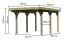 Enkele carport Classic 1 met PVC dak Variant A, kleur: natuur- transparant KDI