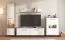 Woonwand / 2 vitrinekasten / kleur: Artisan eiken / ondoorzichtig wit / 1 TV-onderkast / 1 wandplank / afmetingen: 299 x 40 x 192,5 cm