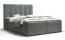Pirin 78 modern design eenpersoonsbed, kleur: grijs - ligoppervlak: 140 x 200 cm (b x l), met opbergruimte