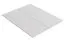 Bodenplatte für Doppelbett, 2-teilig, Farbe: Weiß - Abmessungen: 82,20 x 204 cm (B x L)