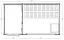 Buiten sauna / saunahuis Lut 40 mm met groot panoramavenster, buitenafmetingen (B x D): 354 x 204 cm - Kleur: Grijs / Wit