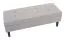 Gestoffeerde bank met opbergruimte Maridi 243, kleur: grijs - Afmetingen: 45 x 110 x 40 cm (H x B x D)