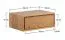Nachtkastje Amru 09 in geolied eiken, om op te hangen, 19 x 50 x 35 cm, met 1 lade inclusief soft close systeem, gemaakt van massief hout, push to open