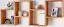 wandrek / hangplank massief grenen, kleur eiken Junco 288 - Afmetingen: 50 x 130 x 20 cm (H x B x D)